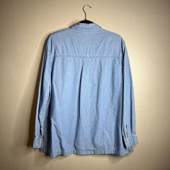 Passion-I Vintage Lighthouse Embroidered Shirt Womens Size XL Full Button Collar - Picture 4 of 6